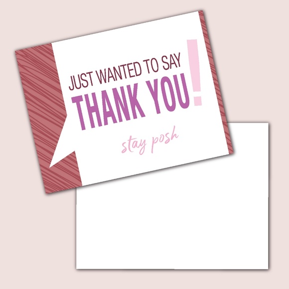 Posh Thank You Cards - Large (50) - Picture 2 of 4